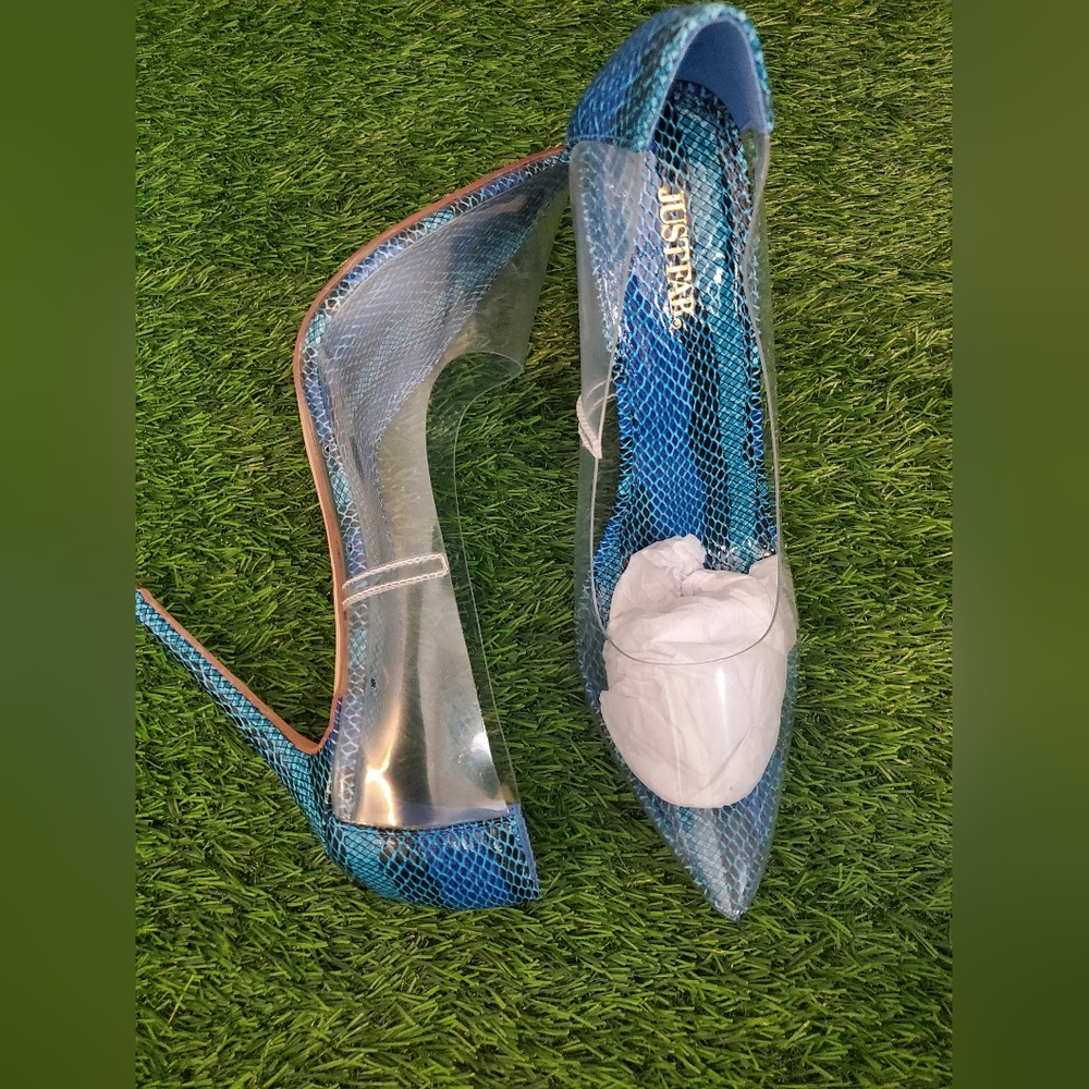 Clear heels